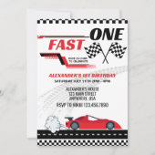 Invitation pour le 1er anniversaire de Fast One - (Devant)