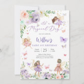 Invitation pour le 1er anniversaire de Fée (Devant)