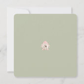 Invitation pour le 1er anniversaire de Fée Fleur M (Dos)