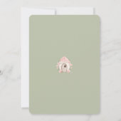Invitation pour le 1er anniversaire de Fée Fleur M (Dos)