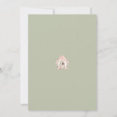 Invitation pour le 1er anniversaire de Fée Fleur M (Dos)