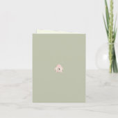 Invitation pour le 1er anniversaire de Fée Fleur M (Dos)