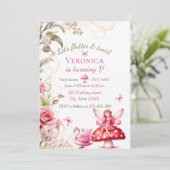 Invitation pour le 1er anniversaire de fée Princes (Debout devant)
