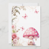Invitation pour le 1er anniversaire de fée Princes (Dos)
