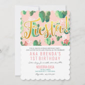 Invitation pour le 1er anniversaire de Fiesta Cact (Devant)