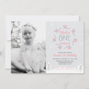 Invitation pour le 1er anniversaire de fille pour 