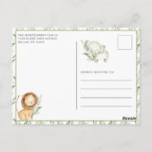 Invitation pour le 1er anniversaire de garçon safa (Dos)