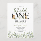 Invitation pour le 1er anniversaire de garçon safa (Devant)