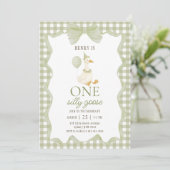 Invitation pour le 1er anniversaire de Gingham One (Debout devant)