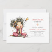 Invitation pour le 1er anniversaire de Graceful Fa (Devant)