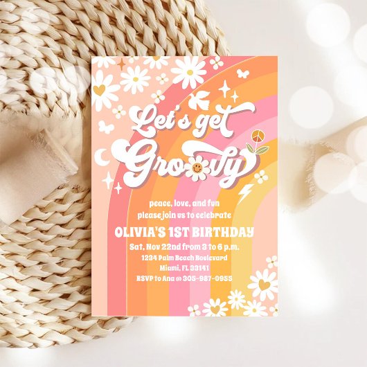 Invitation pour le 1er anniversaire de Groovy Dais