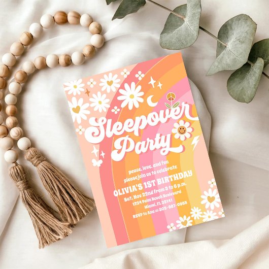 Invitation pour le 1er anniversaire de Groovy Slee