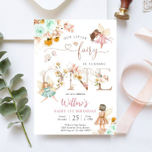 Invitation pour le 1er anniversaire de la fée
