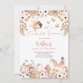 Invitation pour le 1er anniversaire de la fée (Devant)