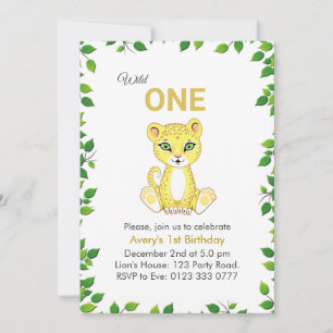 Invitation pour le 1er anniversaire de la jolie pe