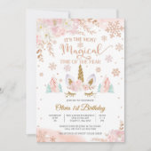 Invitation pour le 1er anniversaire de la Licorne (Devant)