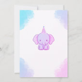 Invitation pour le 1er anniversaire de la petite é (Dos)