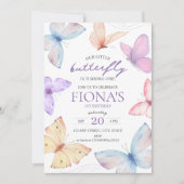 Invitation pour le 1er anniversaire de la petite p (Devant)