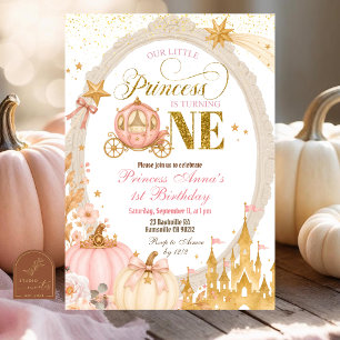 Invitation pour le 1er anniversaire de la princess