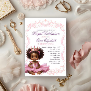 Invitation pour le 1er anniversaire de la princess