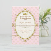 Invitation pour le 1er anniversaire de la princess (Debout devant)