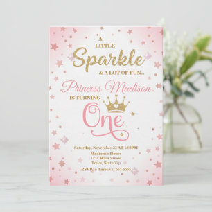 Invitation pour le 1er anniversaire de la princess