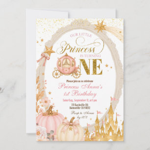 Invitation pour le 1er anniversaire de la princess
