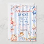 Invitation pour le 1er anniversaire de Little Fire (Devant)