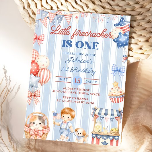 Invitation pour le 1er anniversaire de Little Fire