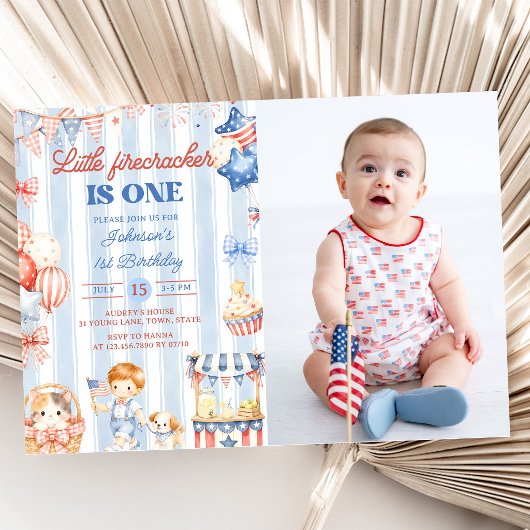 Invitation pour le 1er anniversaire de Little Fire