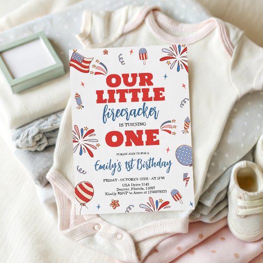 Invitation pour le 1er anniversaire de Little Fire