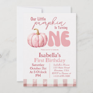 Invitation pour le 1er anniversaire de Little Pump