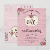 Invitation pour le 1er anniversaire de Little Pump (Devant / Derrière)