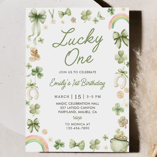 Invitation pour le 1er anniversaire de Lucky One à