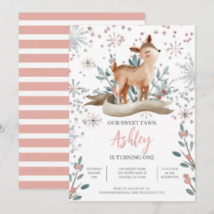Invitation pour le 1er anniversaire de notre faon