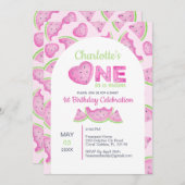 Invitation pour le 1er anniversaire de One in a Me (Devant / Derrière)