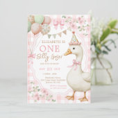 Invitation pour le 1er anniversaire de One Silly G (Debout devant)