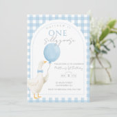 Invitation pour le 1er anniversaire de One Silly G (Debout devant)