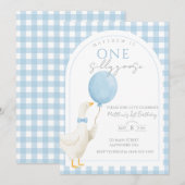 Invitation pour le 1er anniversaire de One Silly G (Devant / Derrière)