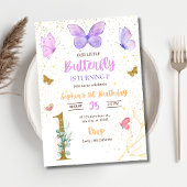 Invitation pour le 1er anniversaire de Papillon, A