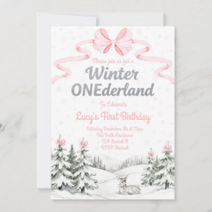 Invitation pour le 1er anniversaire de Pink Winter