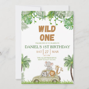 Invitation pour le 1er anniversaire de Safari Jung