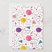 Invitation pour le 1er anniversaire de Silly Goose (Dos)