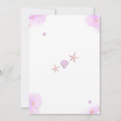 Invitation pour le 1er anniversaire de sirène sous (Dos)