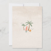 Invitation pour le 1er anniversaire de Surf Beach (Dos)