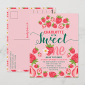 Invitation pour le 1er anniversaire de Sweet One R (Devant / Derrière)