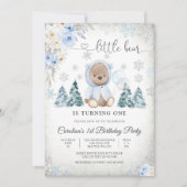 Invitation pour le 1er anniversaire de Teddy Bear  (Devant)