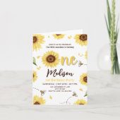 Invitation pour le 1er anniversaire de Tournesol, (Devant)