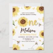 Invitation pour le 1er anniversaire de Tournesol,  (Devant)