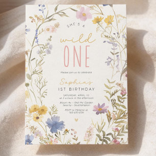 Invitation pour le 1er anniversaire de Wild One, m